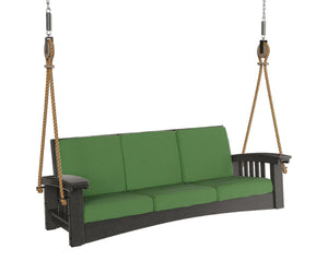 Poly Sofa Rope Swing Porch Swing Black / Spectrum Cilantro