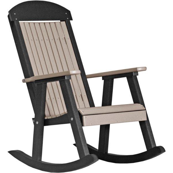 Porch Rocker Rocker Chair Weatherwood &amp; Black