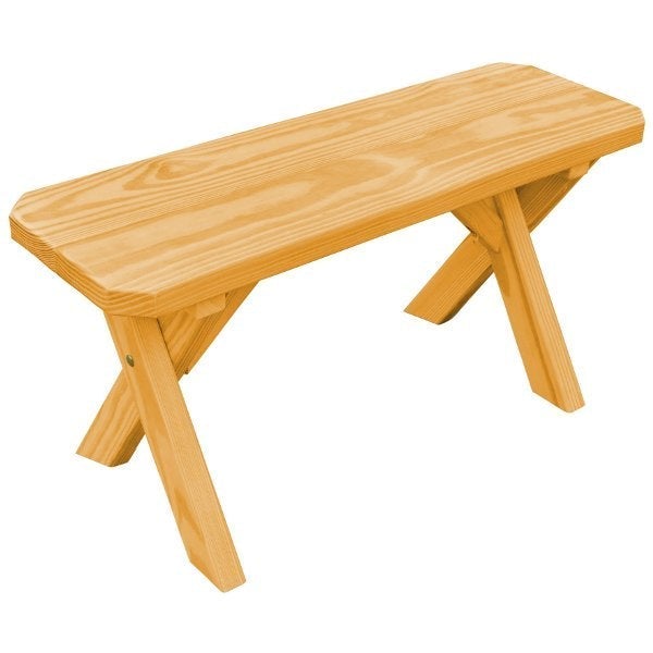 Pressure Treated Pine Crossleg Bench Picnic Benches 3ft / Natural Stain