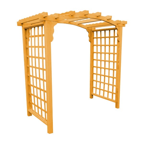 Pressure Treated Yellow Pine Cambridge Arbor Porch Swing Stand 6ft / Natural Stain