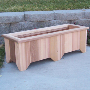 Rectangular Cedar Planter Planters Box / cedar planters for sale