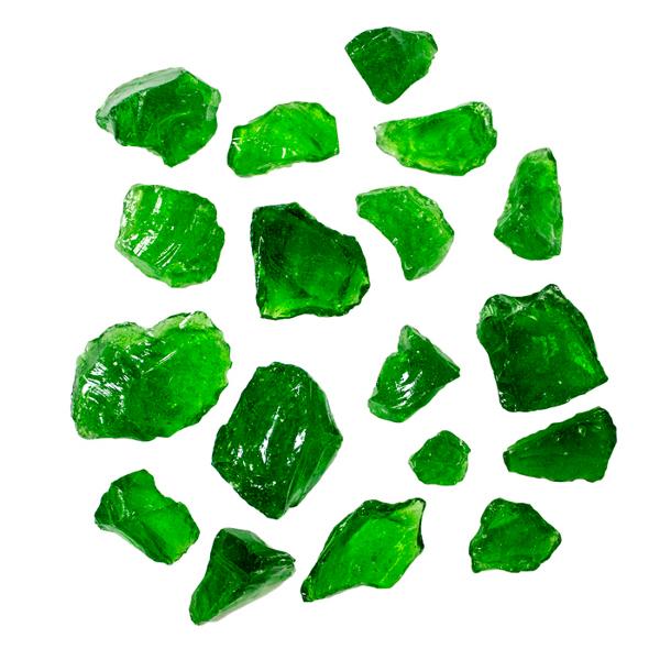 Recycled Fire Glass Fire Glass Green