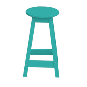 Recycled Plastic Counter Stool Stool Round / Aruba Blue