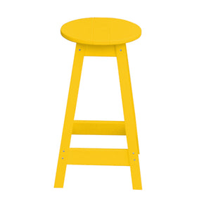 Recycled Plastic Counter Stool Stool Round / Lemon Yellow