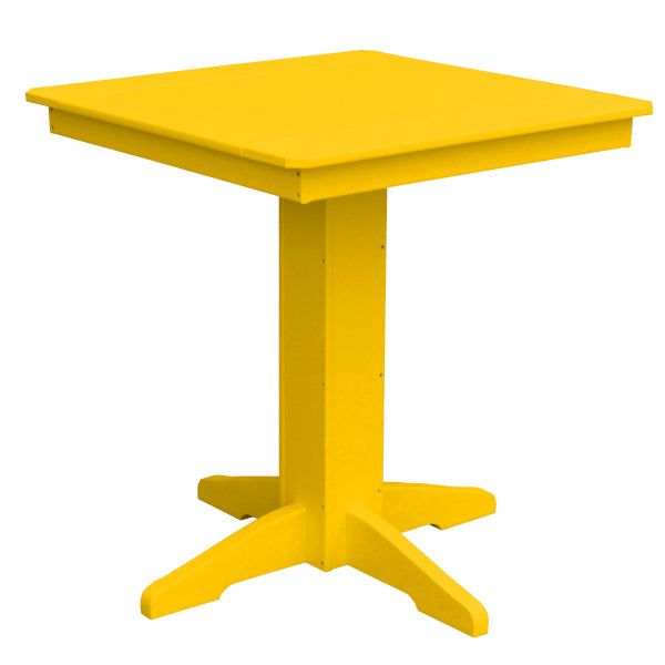 Recycled Plastic Square Counter Table Dining Table