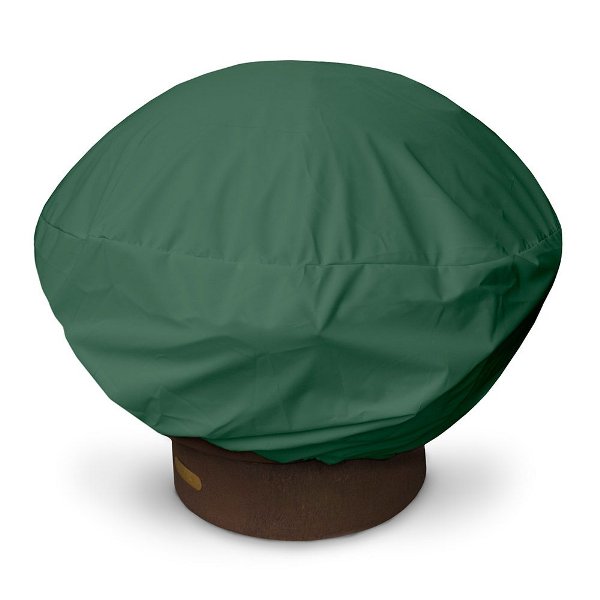 Round Fire Pit Cover Fire Pit Cover Forest Green / 35&quot; W x 16&quot; H