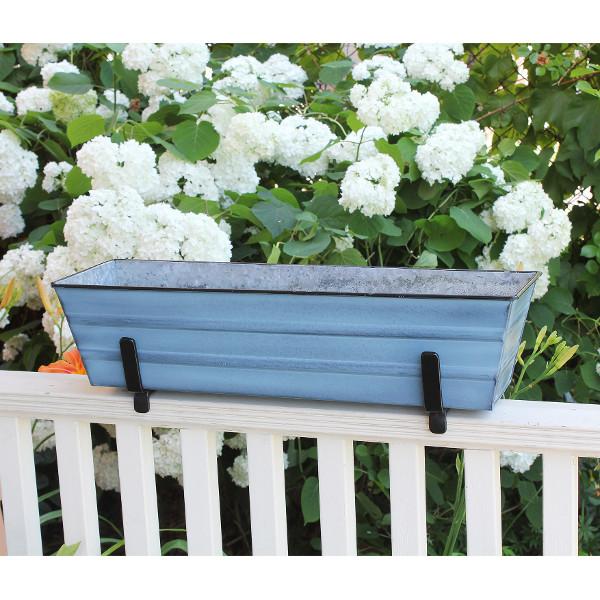 Small Flower Box With Railing Brackets Flower Box Brackets