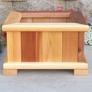 Square Patio Planter Planter Box Small / Cedar Stain