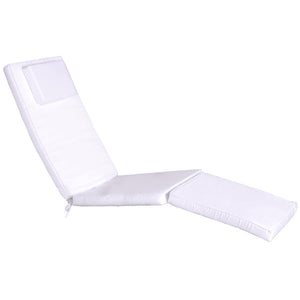 Steamer Chair Cushion Cushions & Pillows Royal White