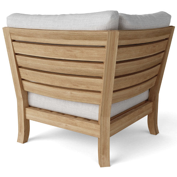 Teak Luxe Corner Deep Seating Modular Outdoor Chair