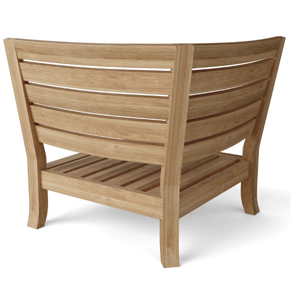 Teak Luxe Corner Deep Seating Modular Outdoor Chair