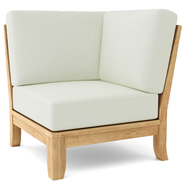 Teak Luxe Corner Deep Seating Modular Outdoor Chair