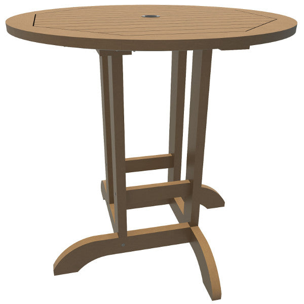 The Sequoia Professional Commercial Grade 36 inch Round Counter Height Bistro Dining Table Dining Table Toffee