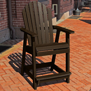 The Sequoia Professional Commercial Grade Muskoka Adirondack Deck Dining Chair in Counter Height