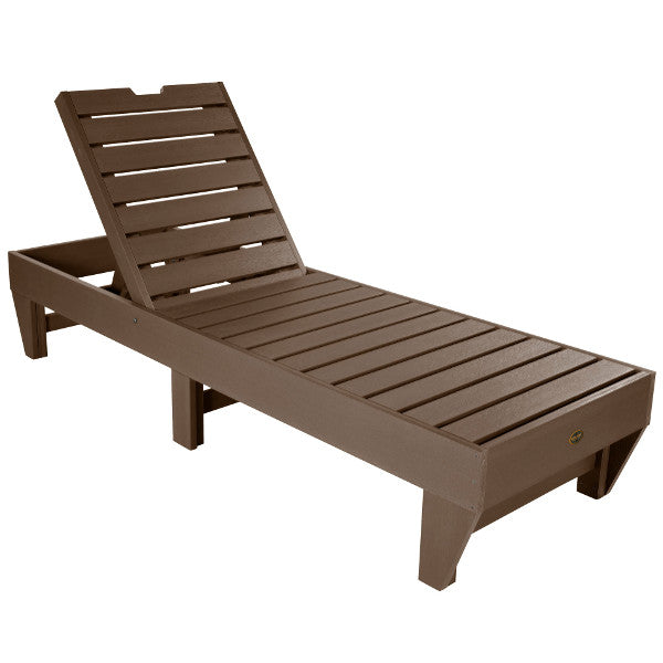 The Sequoia Professional Commercial Grade Pinehurst Chaise Lounge Lounger Weathered Acorn