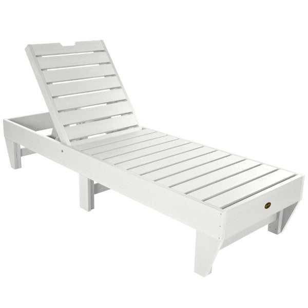 The Sequoia Professional Commercial Grade Pinehurst Chaise Lounge Lounger White