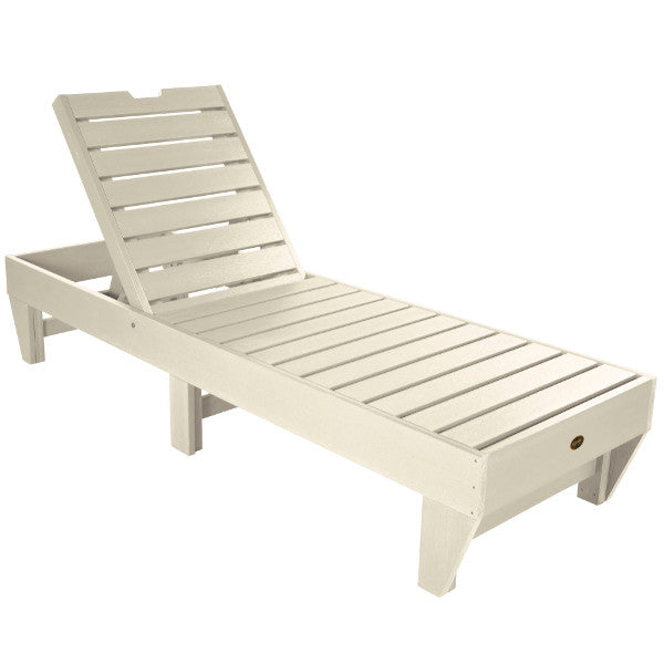 The Sequoia Professional Commercial Grade Pinehurst Chaise Lounge Lounger Whitewash