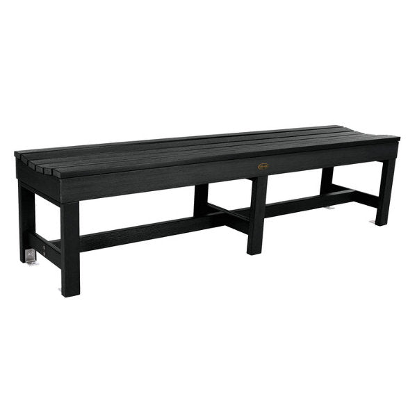 The Sequoia Professional Commercial Grade Weldon 6ft Backless Picnic Bench Black