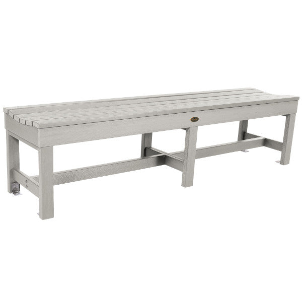 The Sequoia Professional Commercial Grade Weldon 6ft Backless Picnic Bench Picnic Bench Harbor Gray