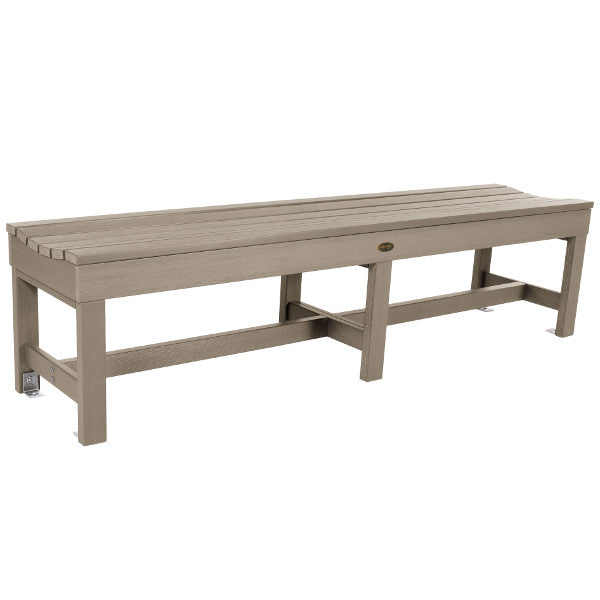 The Sequoia Professional Commercial Grade Weldon 6ft Backless Picnic Bench Picnic Bench Woodland Brown