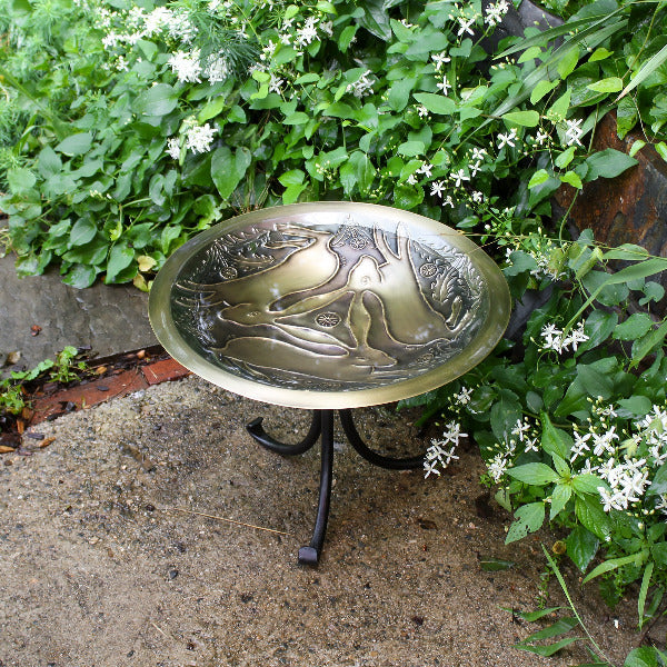 Three Hares Birdbath Birdbath