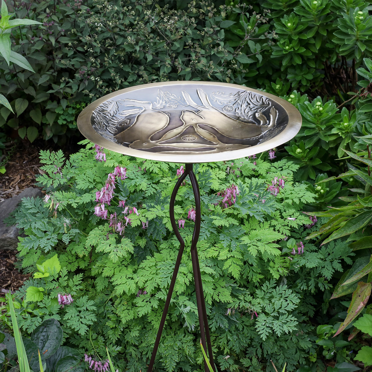 Three Hares Birdbath Birdbath