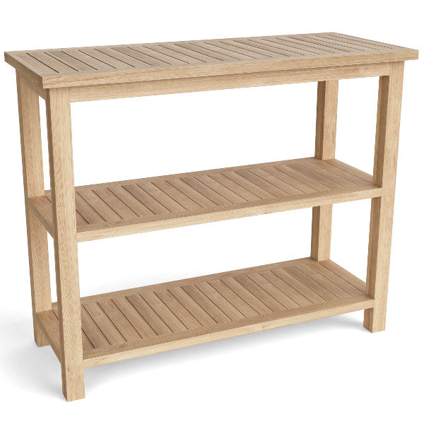Towel Console w/ 2 Shelves Table Outdoor Table