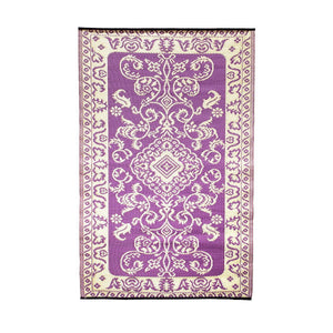 Tracery Floor Mat Floor Mat Violet / 4 x 6-Ft