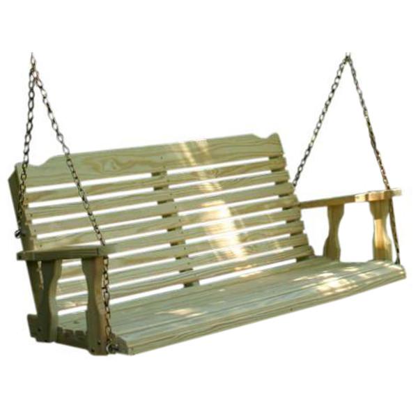 Treated Pine Crossback Porch Swing Porch Swing