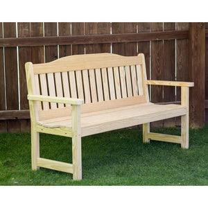 Treated Pine English Garden Bench Garden Bench