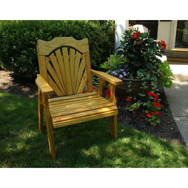 Treated Pine Fanback Patio Chair Patio Chair