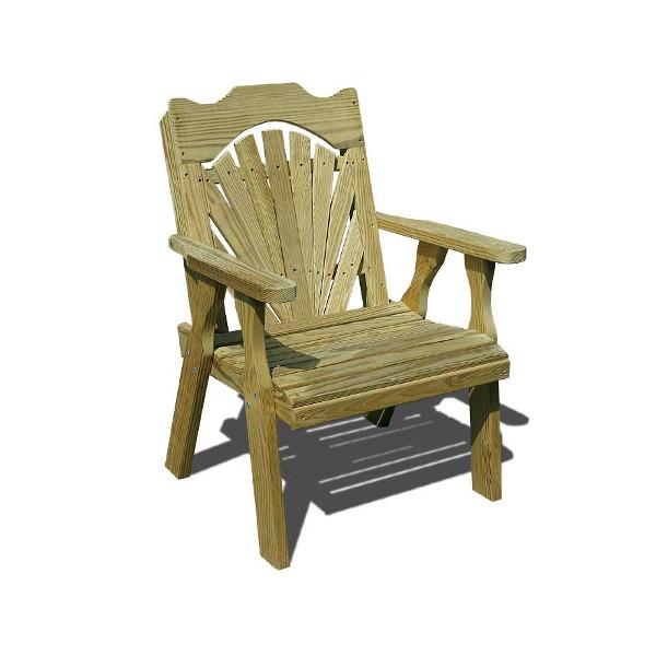 Treated Pine Fanback Patio Chair Patio Chair