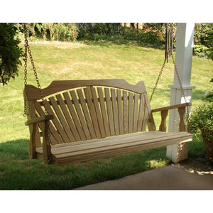 Treated Pine Fanback Porch Swing