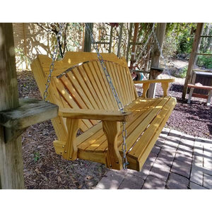 Treated Pine Fanback Porch Swing Porch Swing