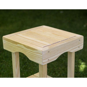 Treated Pine Square End Table End Table