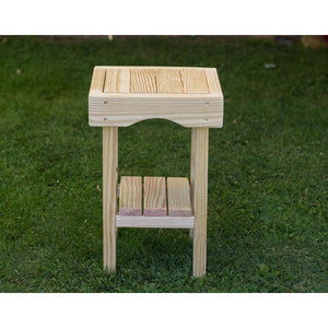 Treated Pine Square End Table End Table