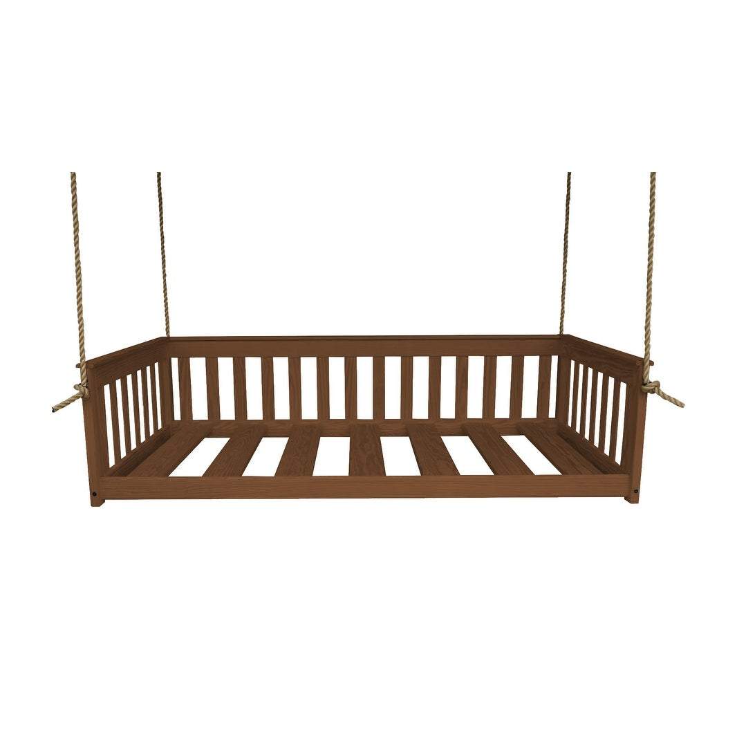 Twin Mission Hanging Daybed with Rope Outdoor Daybed
