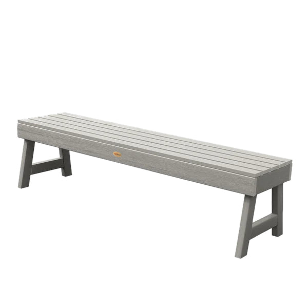 USA Weatherly Backless Picnic Bench Picnic Bench 5ft Wide Bench / Harbor Gray
