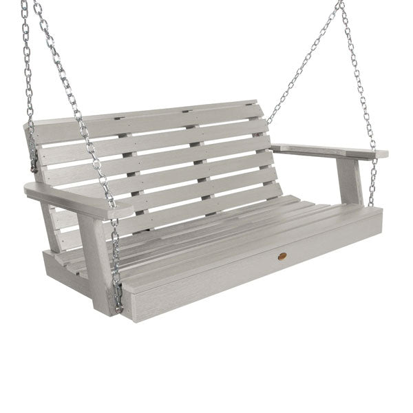 USA Weatherly Porch Swing Porch Swing 4ft Wide Swing / Harbor Gray
