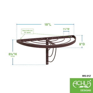 Vita Half-Round Wall Shelf Wall Shelf