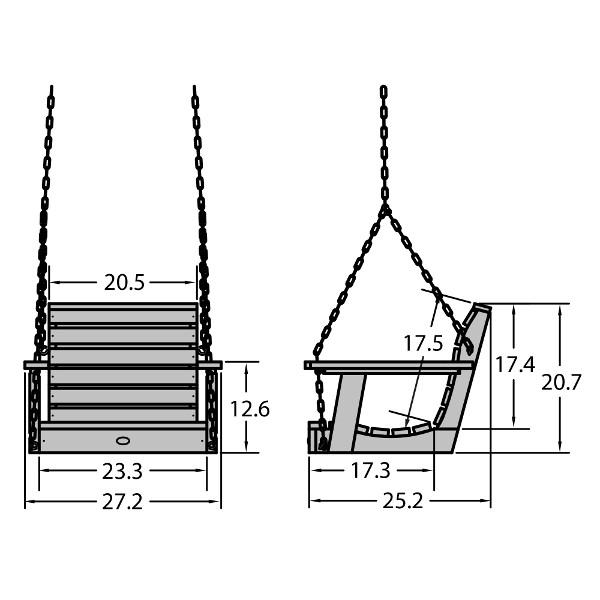 Weatherly Single Seat Swing Seat Swing