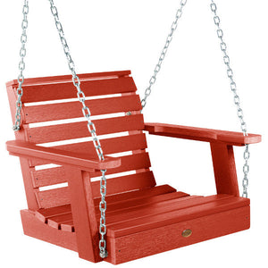 Weatherly Single Seat Swing Seat Swing Rustic Red