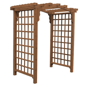 Western Red Cedar Cambridge Arbor Porch Swing Stand 5ft / Oak Stain