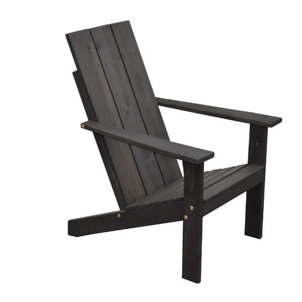 Western Red Cedar Modern Adirondack Chair Adirondack Chair Black Paint