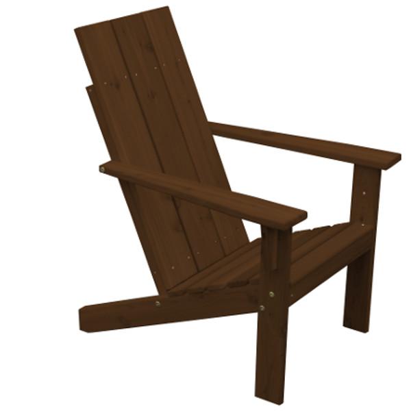Western Red Cedar Modern Adirondack Chair Adirondack Chair Walnut Stain