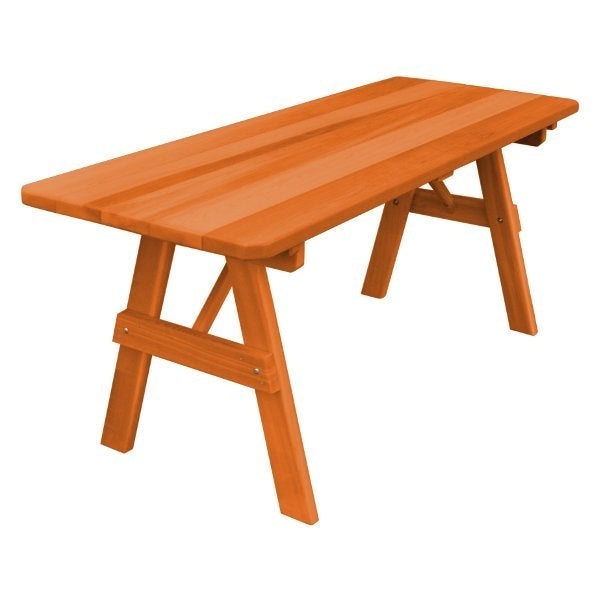 Western Red Cedar Traditional Table Outdoor Table