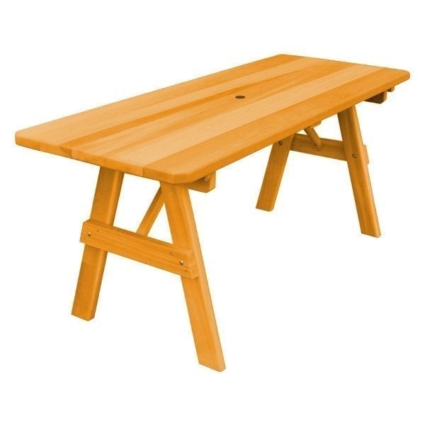 Western Red Cedar Traditional Table Outdoor Table