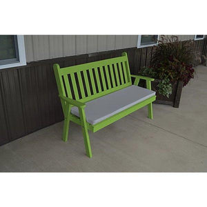 Yellow Pine Traditional English Garden Bench