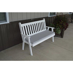 Yellow Pine Traditional English Garden Bench