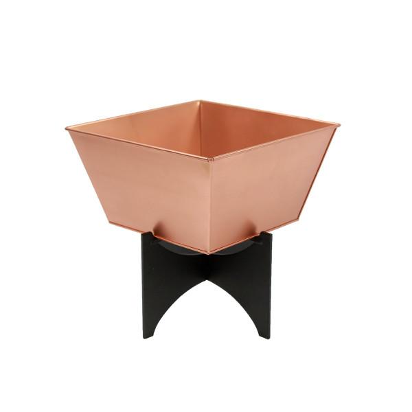 Zaha Planters with Copper Plated Boxes Plated Boxes Zaha Planter I